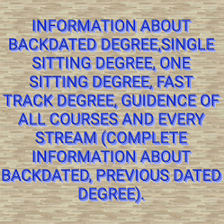 Information about Backdated degree, One sitting degree, Genuine Fast track degree, Single sitting degree whats app me:- Dr Mehta:- 9996931931 Backdated Certificates with Verification: Regular & Distance Mode Certificates, Mark sheets with RTI, Letter, Postal Verification from Recognized Regular and UGC approved Universities. https://rb.gy/cuqbwc Will Provide Certificates Along with Year and Semester wise Mark Sheets. Cover letter from the College &https://rb.gy/reliew University graduated from.Back Dated and Current Year Certificates. No Need to attend any Exams(Exams are written Online). https://rb.gy/ufgmmz Govt. of India, Ministry of HRD Approved for Employment Embassy and HRD Attestation if Required From Indian Universities and Australian Major Universities Available. Valid to apply any job in India and Anywhere in the World. https://rb.gy/loo3rf Graduation, Post Graduation and Engineering Course Certificates from Recognized Universities from India, https://rb.gy/37zt0c For details WhatsApp +919996931931 (visit our official website www.onlineeducationindia.co.in) https://rb.gy/m3lqjc We offer All types of Degree, Post Graduation and Diplomas from U.G.C / D.E.C / A.I.C.T.E / M.H.R.D Approved University. No Need To write any Exams Because Exams are submitted online). https://rb.gy/oyabtj We are associated with More than state govt. Universities and State Govt. Boards. Degree Valid for any Abroad/PVT./ Govt. Job and even further studies. https://rb.gy/dya91q Courses Available: BA, BSC, B.COM, BBA, BBM, B.Tech, BA LLB, B.Arch, BE, BCA, BHM, MA, MSC, MBA, M.TCH, MCA, Diploma Courses, Nursing Courses, Diploma Courses, 1 Year and 3 Years Diploma Technical Diploma Courses(visit our official website www.onlineeducationindia.co.in). https://rb.gy/jcf5bh We Provide Genuine Certificates, With all Certificate with an Original Degree, Provisional Certificate, Semester -wise Mark Sheets & NOC Transfer letter, College ID Card . All Documents you can be verify in University Website. [Types of Verification Modes Available: University registrar, 3rd party verification, Postal Verification, RTI, LETTER https://rb.gy/nxkf13 Verification.](visit our official website www.onlineeducationindia.co.in) Available in Bahrain, Kuwait, Oman, Qatar, Saudi Arabia, Dubai- UAE, Yemen, Malaysia, Singapore, Srilanka, USA. UK, Australia, Backdated Marks sheets , Backdated Certificates with Embassy Attestation , Indian University Certificates with Verification , Engineering Certificate with Verification, Backdated B.Com Certificate , Backdated B.A. Certificate , Backdated B.S.C. Certificate , Backdated B.C.A. Certificate , Backdated B.B.A. Certificate with Verification , Backdated B.Tech. Certificate with Verification , Backdated B.E. Certificate with Verification ,(visit our official website www.onlineeducationindia.co.in) Backdated B.Arch. Certificate with Verification , Backdated Degree Certificates with Verification , Backdated B.Com. Certificate with Verification , Backdated M.Tech Certificate with Verification , Backdated M.E. Certificate with Verification , Backdated M.Com. Certificate with Verification , (visit our official website www.onlineeducationindia.co.in)Backdated Hotel Management Certificate with Verification , Backdated Diploma Certificate with Verification , Backdated Safety Management Certificate with Verification , Backdated Nursing Certificate with Verification , Backdated Graduation Certificate with Verification , Backdated B.Com or Bachelors of Commerce Certificates , (visit our official website www.onlineeducationindia.co.in)Backdated Bachelor of Arts Degree or B.A. Degree Certificates , Backdated B.Arch. or Bachelor of Architecture Certificates , Backdated B.B.A or Bachelor of Business Administration Certificates , Backdated BCA or Bachelor of Computer Applications Certificates , Backdated B.E or Bachelor of Engineering Certificates , Backdated B.Tech. or Bachelor of Technology Certificates , Backdated B.Tech. Mechanical Engineering Certificates i, Backdated B.Tech. Marine Engineering Certificates , (visit our official website www.onlineeducationindia.co.in)Backdated B.Tech. Manufacturing Engineering Certificates , Backdated B.Tech. Leather Technology Certificates , (visit our official website www.onlineeducationindia.co.in)Backdated B.Tech. Manufacturing Engineering Certificates , (visit our official website www.onlineeducationindia.co.in)Backdated B.Tech.(visit our official website www.onlineeducationindia.co.in) Instrumentation Engineering Certificates , Backdated B.Tech. Genetic Engineering Certificates , Backdated B.Tech. Energy Engineering Certificates , (visit our official website www.onlineeducationindia.co.in)Backdated B.Tech. Electronics and Communication Engineering Certificates, Backdated B.Tech. Electronics Engineering Certificates , Backdated B.Tech. Electrical Engineering Certificates , Backdated B.Tech. (visit our official website www.onlineeducationindia.co.in)Civil Engineering Certificates , Backdated B.Tech. Automobile Engineering Certificates , Backdated B.Tech. (visit our official website www.onlineeducationindia.co.in)Architecture Engineering Certificates , Backdated B.S.c. (Agriculture) or Bachelor of Science Agriculture Certificates, Backdated B.S.c. or Bachelor of Science Certificates , (visit our official website www.onlineeducationindia.co.in)Backdated B.S.c. (Computer Science) or Bachelor of Science Certificates, Backdated B.S.c. (Nursing) or Bachelor of Science - Nursing Certificates , Backdated M.Arch. or Master of Architecture Certificates , Backdated M.C.A or Master of Computer Applications Certificates , (visit our official website www.onlineeducationindia.co.in)Backdated M.Com. or Master of Commerce Certificates , Backdated M.E / M.Tech or Master of Engineering Certificates , (visit our official website www.onlineeducationindia.co.in)Diploma in Mechanical Engineering Certificate , Diploma in Business Administration Certificate , Diploma in Civil Engineering Certificate ,(visit our official website www.onlineeducationindia.co.in) Diploma in Information Technology Certificate , Diploma in Hotel Management Certificate , Diploma in Electrical Engineering Certificate , Diploma in Interior Design Certificate