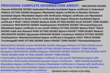 How to Get Genuine Back Dated Degree Certificate South India Information Genuine Back Dated Degree Certificate Without Exam With 100% Verification Hyderabad