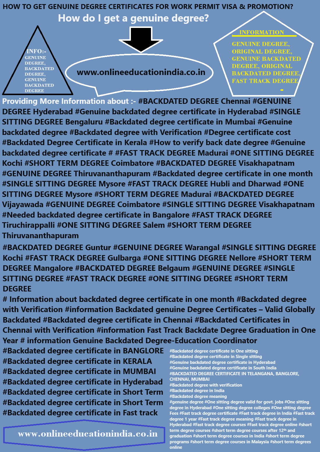 Backdated degree hyderabad online Backdated degree certificate South India