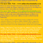 Genuine Backdated degree, more Info. Backdated Genuine degree, Asia, Abroad, South India, REALITY ABOUT BACKDATED GENUINE DEGREE, OR GENUINE BACKDATED CERTIFICATE