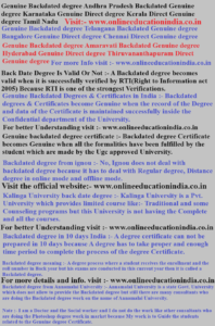 Genuine Backdated degree Andhra Pradesh, Backdated Genuine degree Karnataka, Genuine Direct degree Kerala, Direct Genuine degree Tamil Nadu, Genuine Backdated degree Telangana, Backdated Genuine degree Bangalore, Genuine Direct degree Chennai, Direct Genuine degree, Genuine Backdated degree Amaravati, Backdated Genuine degree Hyderabad, Genuine Direct degree Thiruvananthapuram, Direct Genuine degree