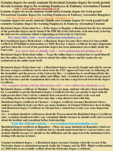 Genuine degree for needy students Hyderabad, Genuine degree for work permit Kerala, Genuine degree for working Employees & Embassy Attestation Chennai, Genuine degree for needy students South India, Genuine degree for work permit Trivandrum, Genuine degree for working Employees & Embassy Attestation Bangalore, Genuine degree Certificates