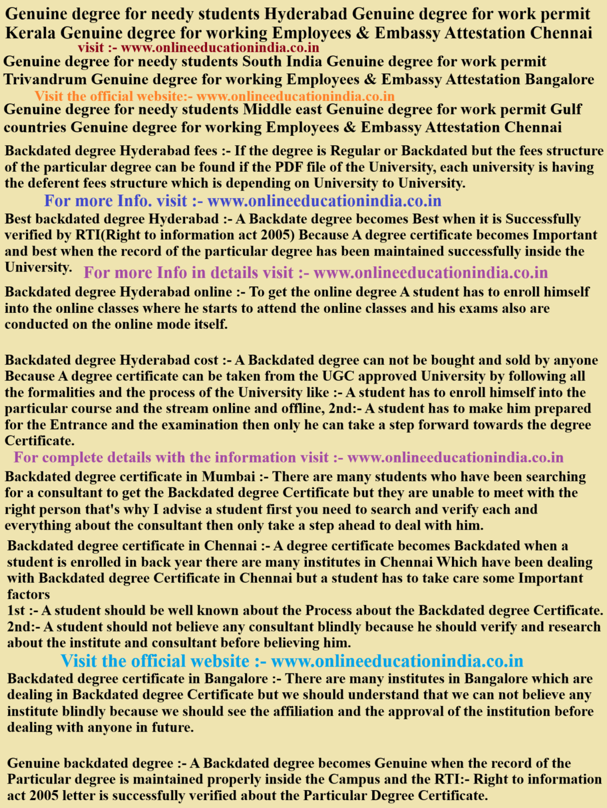 Genuine degree for needy students Hyderabad, Genuine degree for work permit Kerala, Genuine degree for working Employees & Embassy Attestation Chennai, Genuine degree for needy students South India, Genuine degree for work permit Trivandrum, Genuine degree for working Employees & Embassy Attestation Bangalore, Genuine degree Certificates