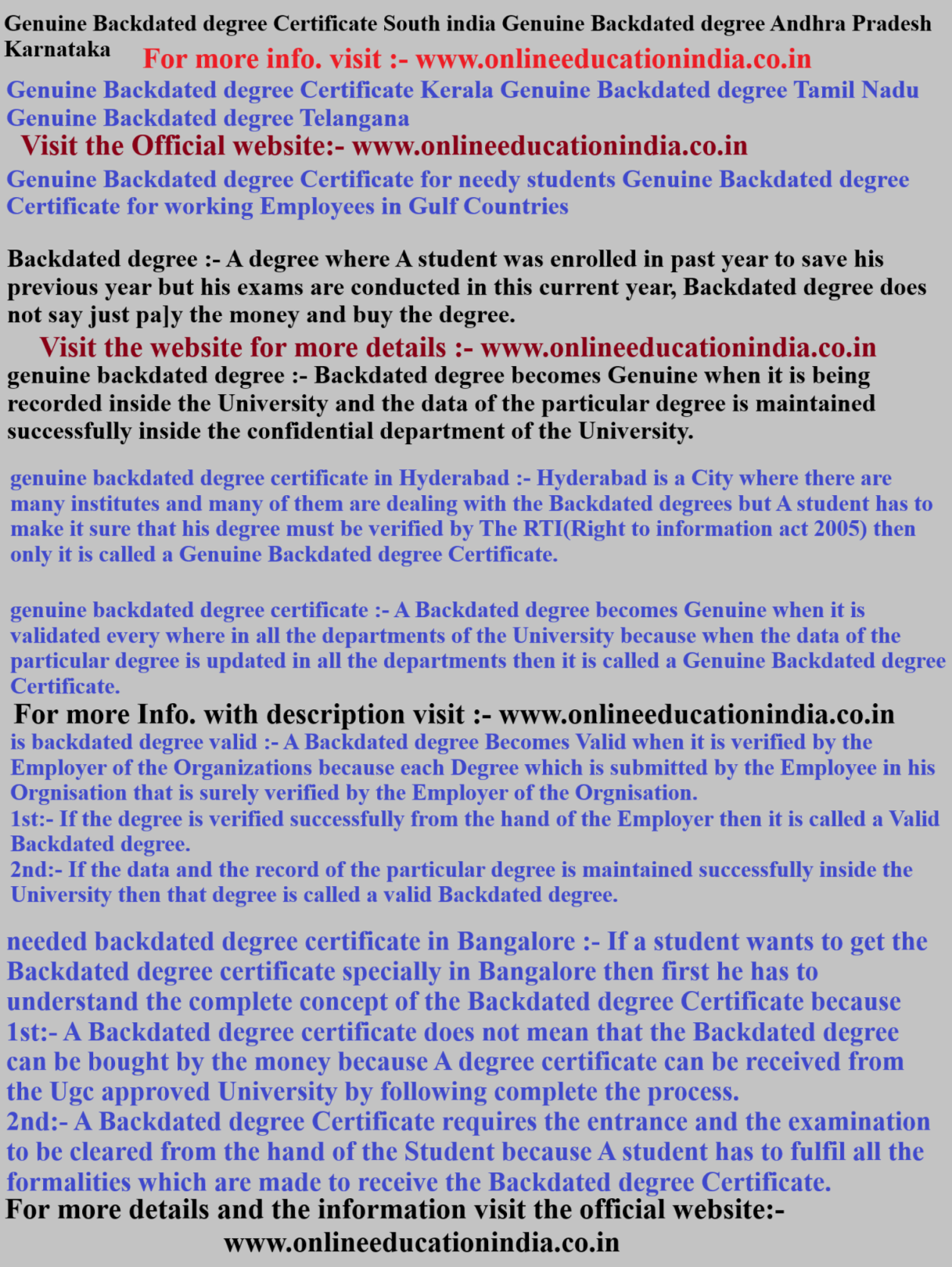 Genuine Backdated degree Certificate South india, Genuine Backdated degree Andhra Pradesh, Karnataka, Genuine Backdated degree Certificate Kerala, Genuine Backdated degree Tamil Nadu, Genuine Backdated degree Telangana, Genuine Backdated degree Certificate for needy students, Genuine Backdated degree working Employees