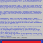 How to check if a degree is genuine Hyderabad Chennai ..