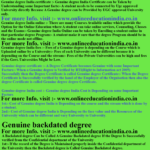 Genuine degree India certificate Hyderabad South India Asia Abroad 