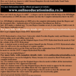 How can I check my degree is valid Hyderabad South ..