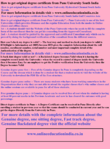 How to get original degree certificate from Pune University South India How to get original degree certificate from Pune University Hyderabad Chennai South India Kerala How to get original degree certificate from Pune University South India Gulf Countries Asia