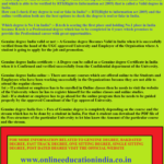 Which degree is valid in Hyderabad India Asia Which degree is valid in Chennai Bangalore Kerala Coimbatore Trivandrum Which degree is valid in Karnataka Tamil Nadu Telangana Kerala South India