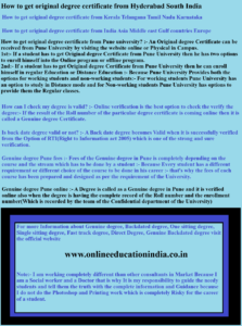 How to get original degree certificate from Hyderabad South India How to get original degree certificate from Kerala Telangana Tamil Nadu Karnataka How to get original degree certificate from India Asia Middle east Gulf countries Europe