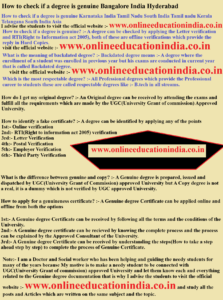How to check if a degree is genuine Bangalore India Hyderabad How to check if a degree is genuine Karnataka India Tamil Nadu South India Tamil nadu Kerala Telangana South India Asia