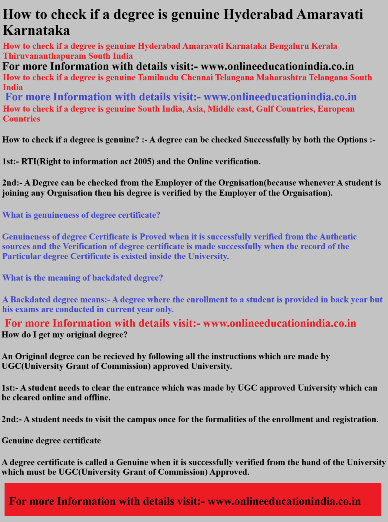 How to check if a degree is genuine Hyderabad Amaravati Karnataka ow to check if a degree is genuine Hyderabad Amaravati Karnataka Bengaluru Kerala Thiruvananthapuram South India How to check if a degree is genuine Tamilnadu Chennai Telangana Maharashtra Telangana South India How to check if a degree is genuine South India, Asia, Middle east, Gulf Countries, European Countries