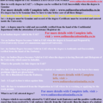 How to verify degree in South India Karnataka Tamil Nadu Telangana Kerala How to verify degree in South India Karnataka Tamil Nadu Telangana Kerala
