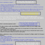 How to authenticate a degree India Asia Middle east Gulf Countries? How to authenticate a degree Karnataka Tamilnadu Kerala South India Nepal Asia
