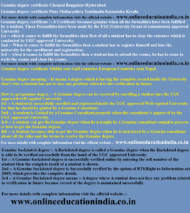 Genuine degree certificate Chennai Bangalore Hyderabad Genuine degree certificate Pune Maharashtra Tamilnadu Karnataka Kerala