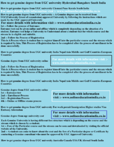 How to get genuine degree from UGC university Hyderabad Bangalore South India How to get genuine degree from UGC university Chennai Pune Kerala South India