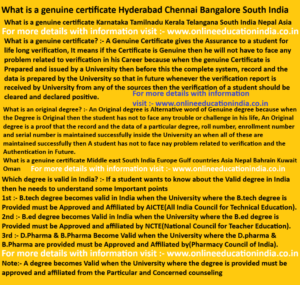 What is a genuine certificate Hyderabad Chennai Bangalore South India What is a genuine certificate Karnataka Tamilnadu Kerala Telangana South India Nepal Asia