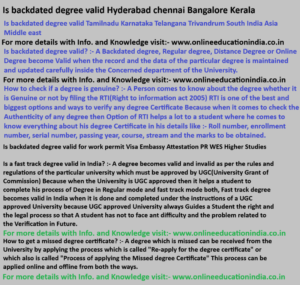 Is backdated degree valid Hyderabad chennai Bangalore Kerala Is backdated degree valid Tamilnadu Karnataka Telangana Trivandrum South India Asia Middle east