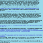 Backdated Degree Explained in Depth with a Comparison of Genuine, Original, Distance, and Regular Degrees