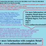 INFO. BACKDATED DEGREE GENUINE DEGREE FAST TRACK DEGREE HYDERABAD CHENNAI BANGALORE