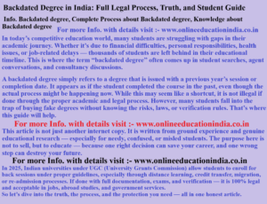 1. "Student checking UGC university website for degree verification" 2. "Genuine backdated degree with valid enrollment number" 3. "Document submission for legal backdated admission in India" 4. "Young man preparing for exam for back session enrollment"