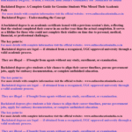 Backdated Degree: Truth, Process, and Smart Guidance for Students in India Backdated Degree: A Complete Guide for Genuine Students Who Missed Their Academic