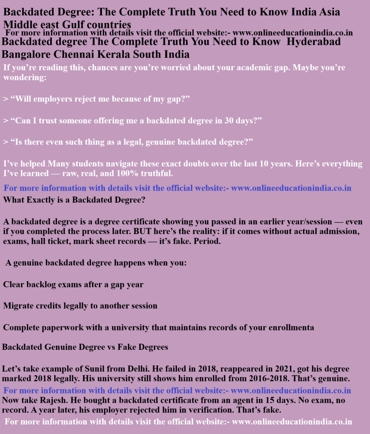  Backdated Degree: The Complete Truth You Need to Know India Asia Middle east Gulf countries Backdated degree The Complete Truth You Need to Know Hyderabad India
