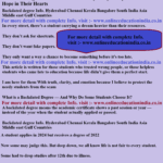 Backdated Degree: A Silent Path Chosen by Many Needy Students With Hope in Their Hearts Backdated degree Info. Hyderabad Chennai Kerala Bangalore South India