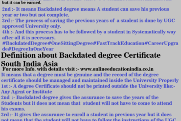 Description about Backdated degree Certificate South India Definition about Backdated degree Certificate South India Asia Detail about Backdated degree